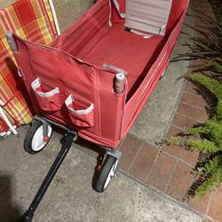 Folding radio flyer wagon