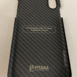 PITAKA iPhone X XS X XS Carbon Fiber Body Armour Snap Snug Fit Case