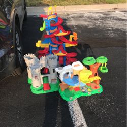 Fisher Price Castle, Zoo, Racing Tower Sets