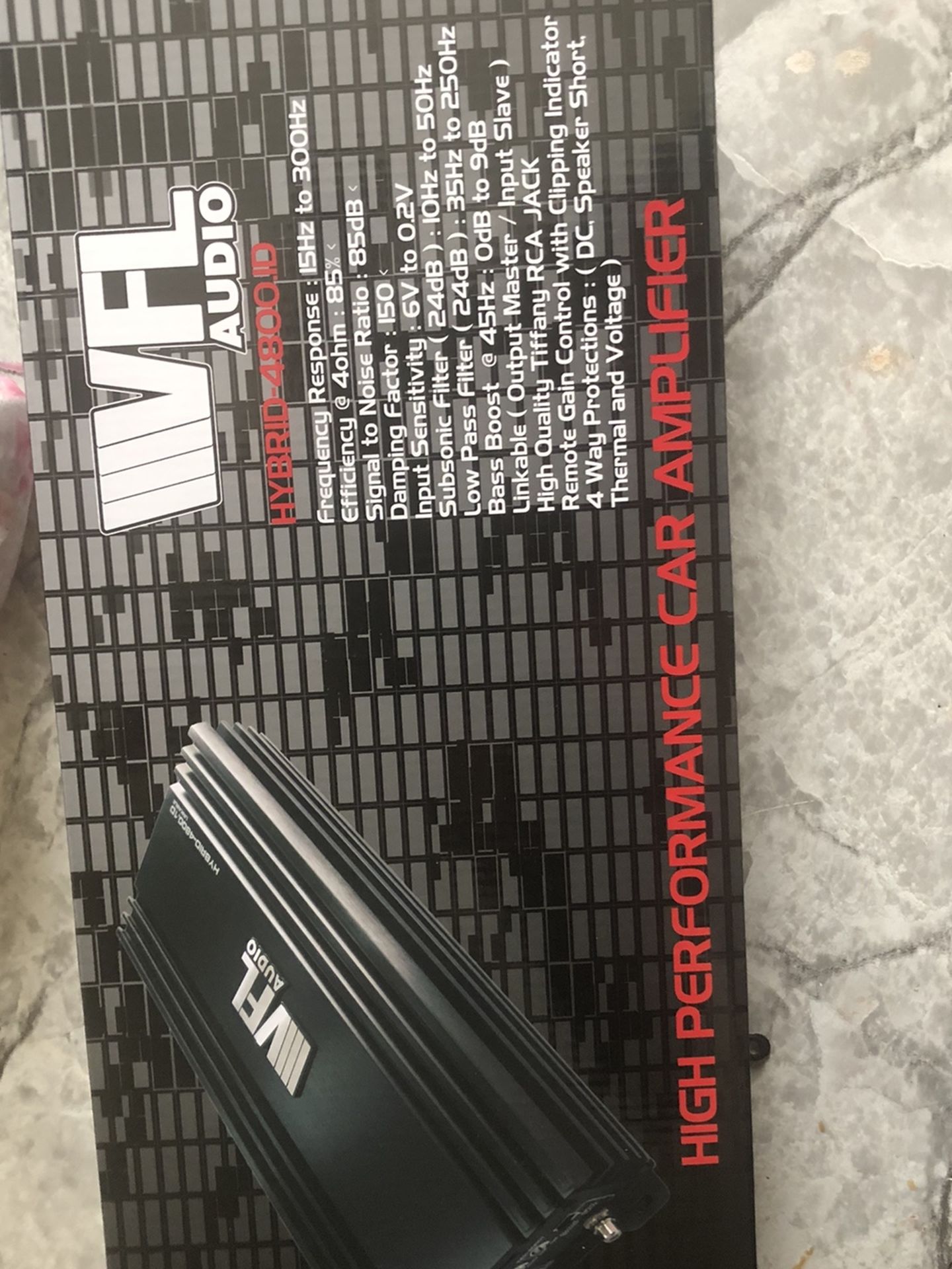 Vfl 4800.1 Mono Block Amp New