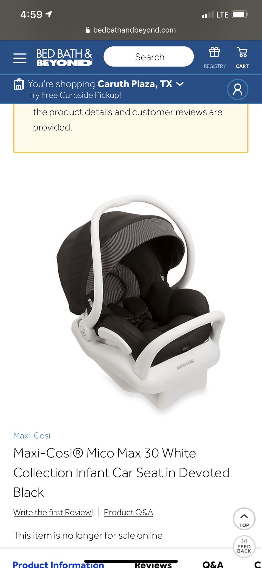 Maxi cosi car seat