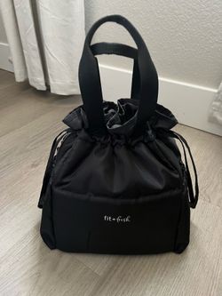 Black Fit+Fresh Insulated Lunch Tote Bag