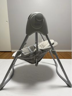Gently Used Baby Swing for Sale 🩶  Graco Slim Spaces Compact Baby Swing — Reign  In excellent condition and very lightly used — looks almost new! A p