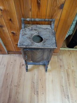 A Very Old Smoking Table With Copper Inside Very Very Old Asking $25