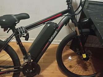 I'm selling my HotGuard Electric Mountain Bike – Black & Red E-Bike