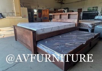 Full Twin Trundle and 2 Foam Mattresses