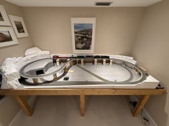 Lionel O Scale Train with Track on custom table