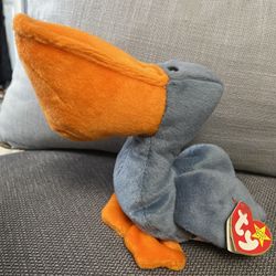 TY BEANIE BABY SCOOP THE PELICAN 1996 W/TAG RARE RETIRED VINTAGE INVESTMENT!
