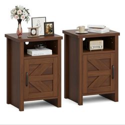 Set of 2 Farmhouse nightstands new