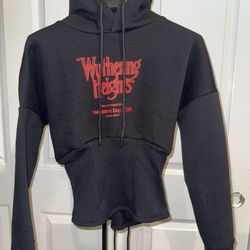 Wuthering Heights 2026 Film Promo Merch  Exclusive Black Corset Hoodie  Size: SMALL 