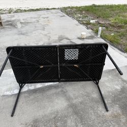 Black 4 Ft Folding Table