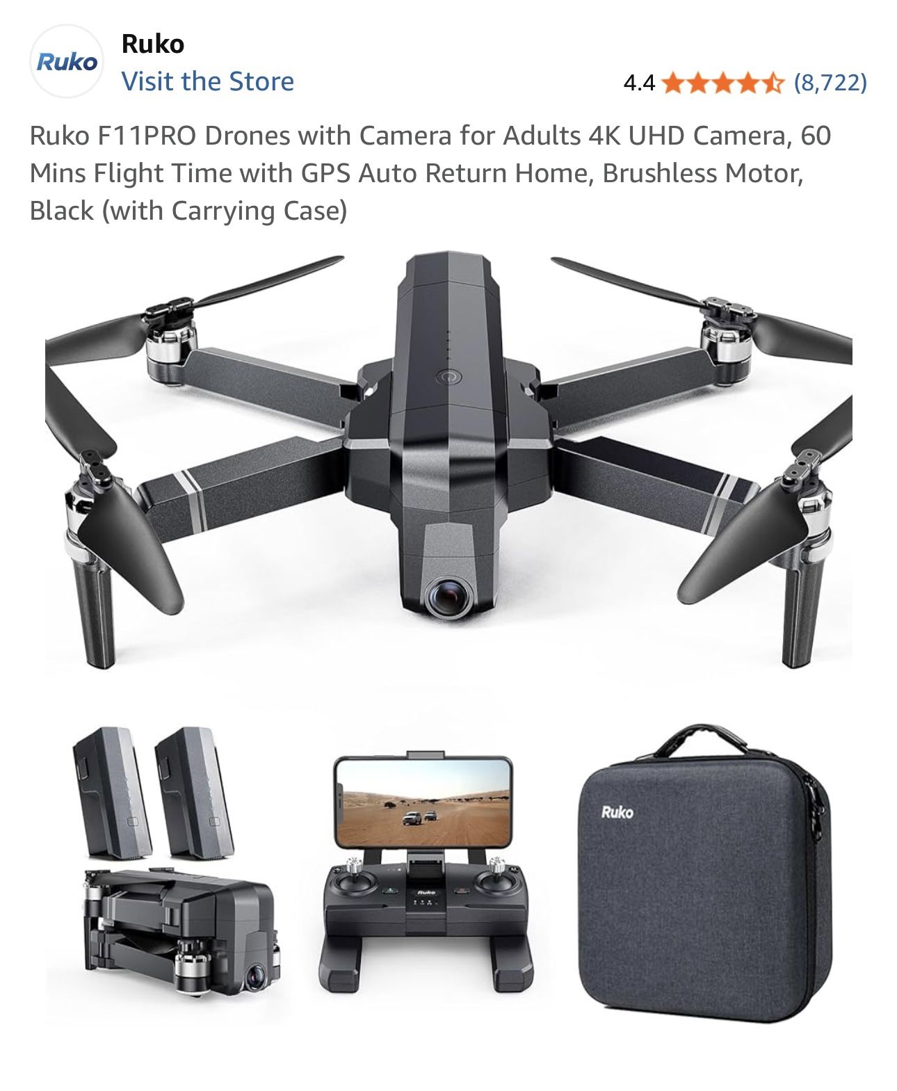 4k Image / 5G Drone - Ruko Pro11 (Like New)