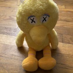 Sesame Street Dead Big Bird w/ Crossed Eyes Plush Baby Stuffed Animal