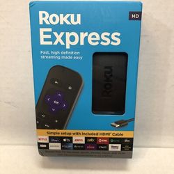 Roku Express HD streaming device.