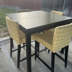 Bar Height Dining Table And Chairs Set