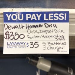 Dewalt Hammer Drill 2 Drills 2 Router 1 Saw Kit 