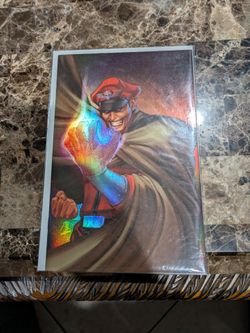 Street Fighter M. Bison Holographic Foil Comic Book