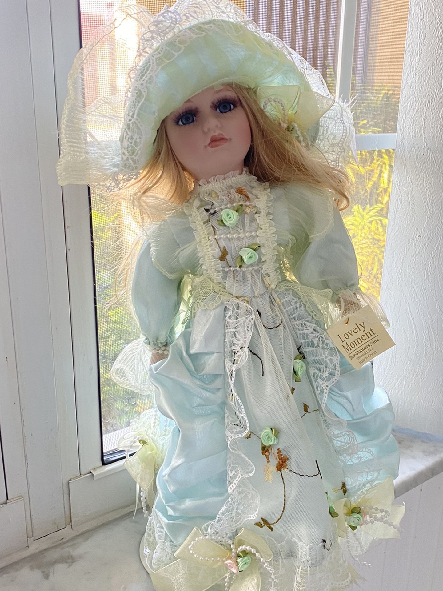 Beautiful Doll Collectible On A Stand
