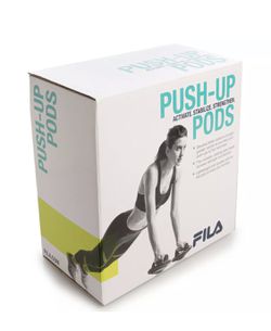 FILA Push Up Pods Portable Workout Exercise Equipment For Home Gym Workouts