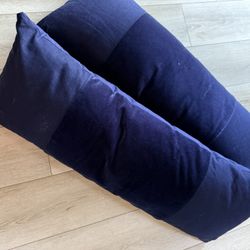 Two Blue Long Pillows