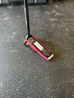 Snap on floor jack
