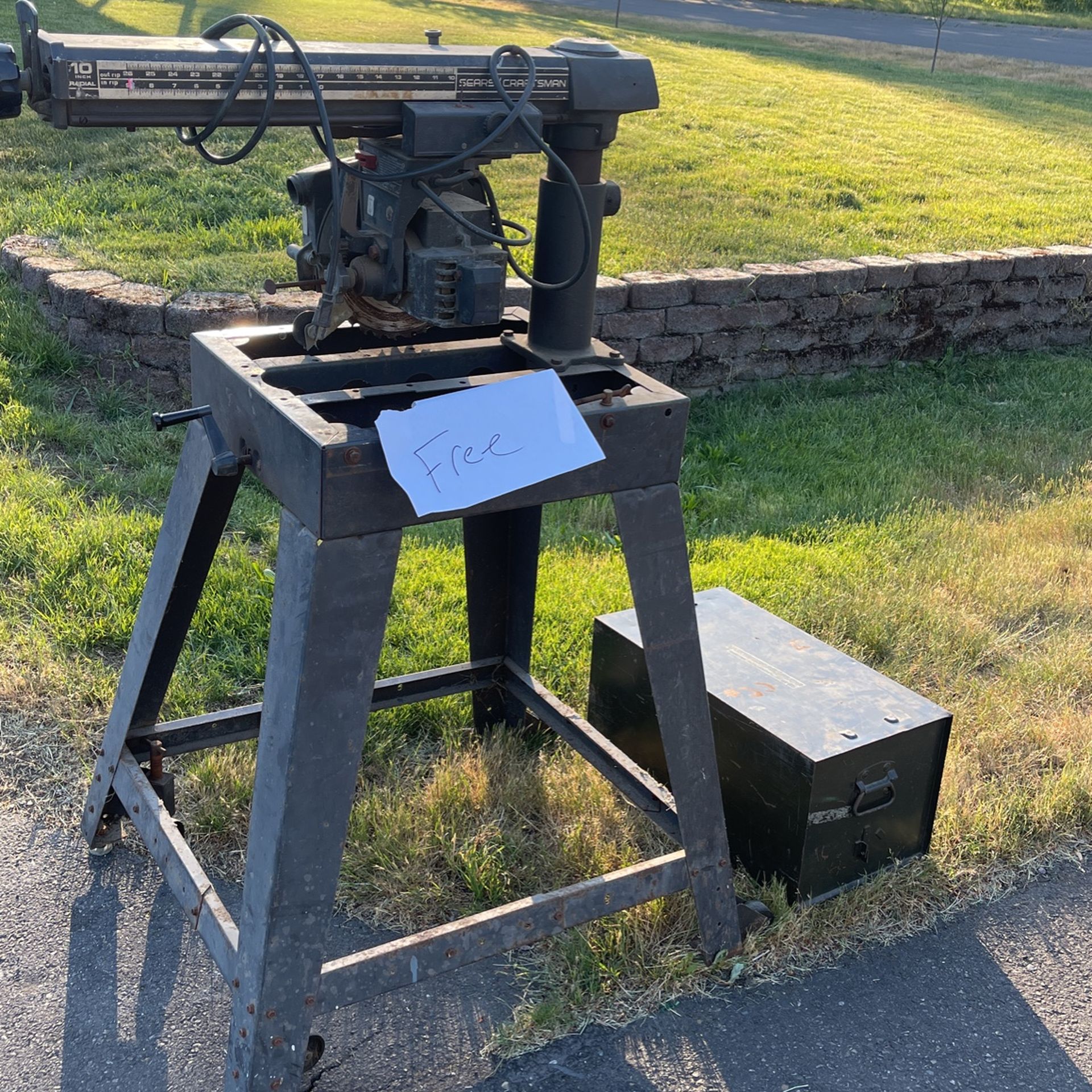 Saw And Metal Box