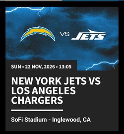 Los Angeles Chargers vs Jets