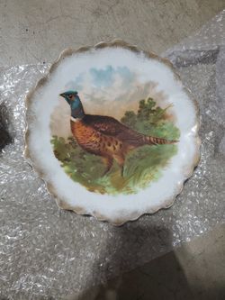 Decorative Pheasant Plate Vintage
