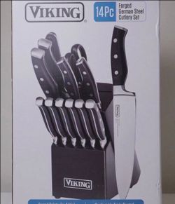 The Viking 15-Piece German Steel Knife Block Set