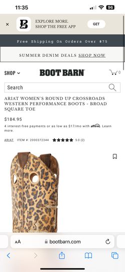 Ariat Women’s Round Up Crossroads Boots 