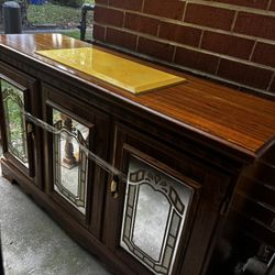 Stacking Lighted China Cabinet + Glassware 