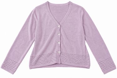 Liz Claiborne Women’s Lavender Knit Cardigan Sweater