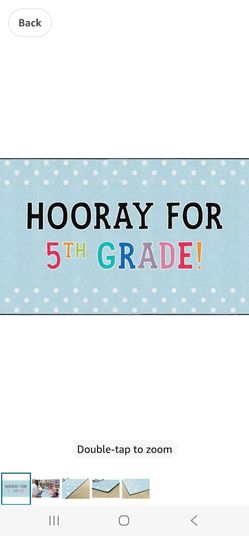 Flagship Carpets Hooray 5th Grade Children's Classroom Décor Area Rug for Schools, Durable and Fun for Learning Centers, Daycares and Preschools, 7'6"
