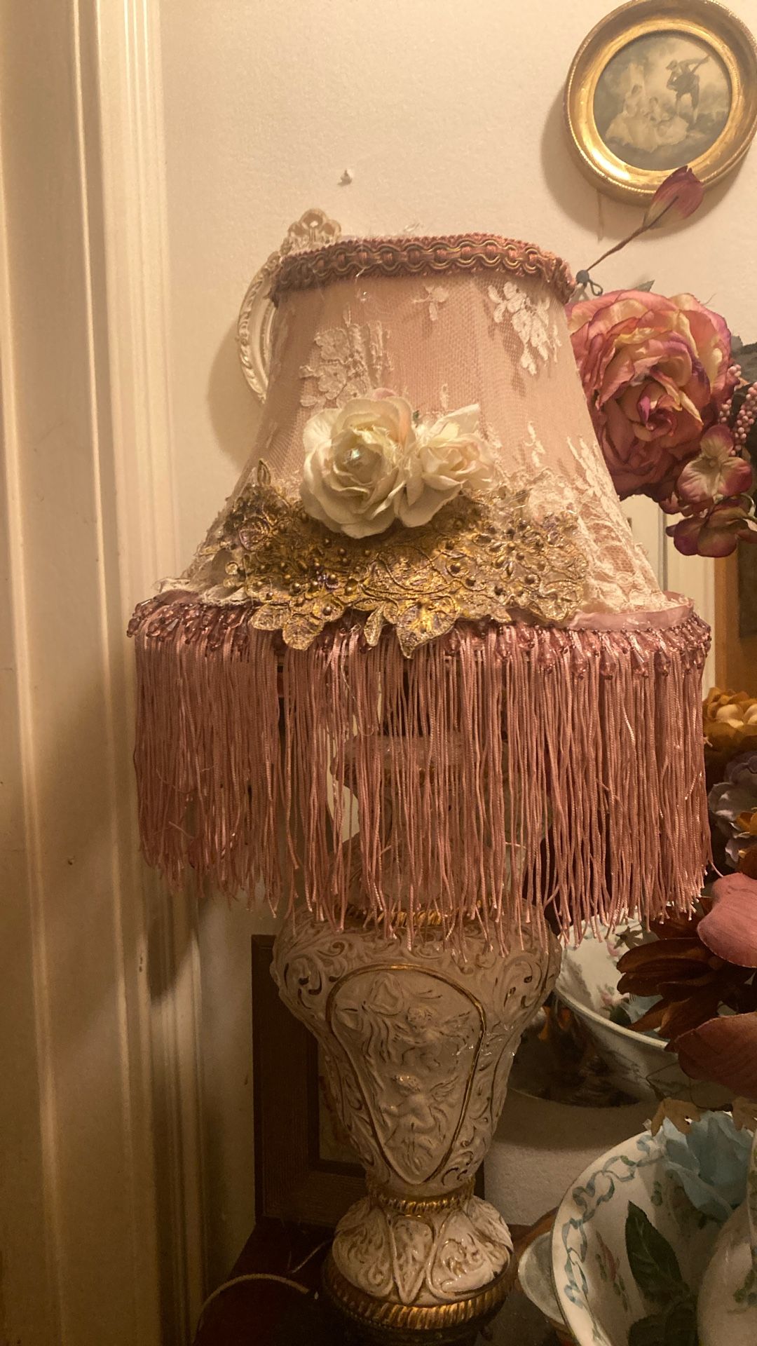 Victorian Style Lampshade Lace