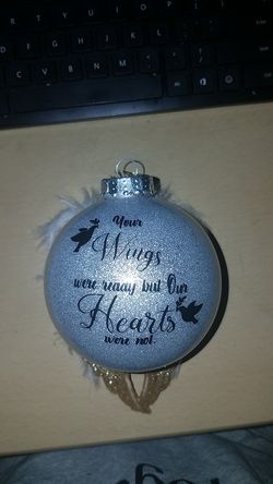 Remembrance ornaments.