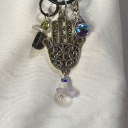 Gift Set Of 3 Handmade Pendants With A Black Cord Necklace