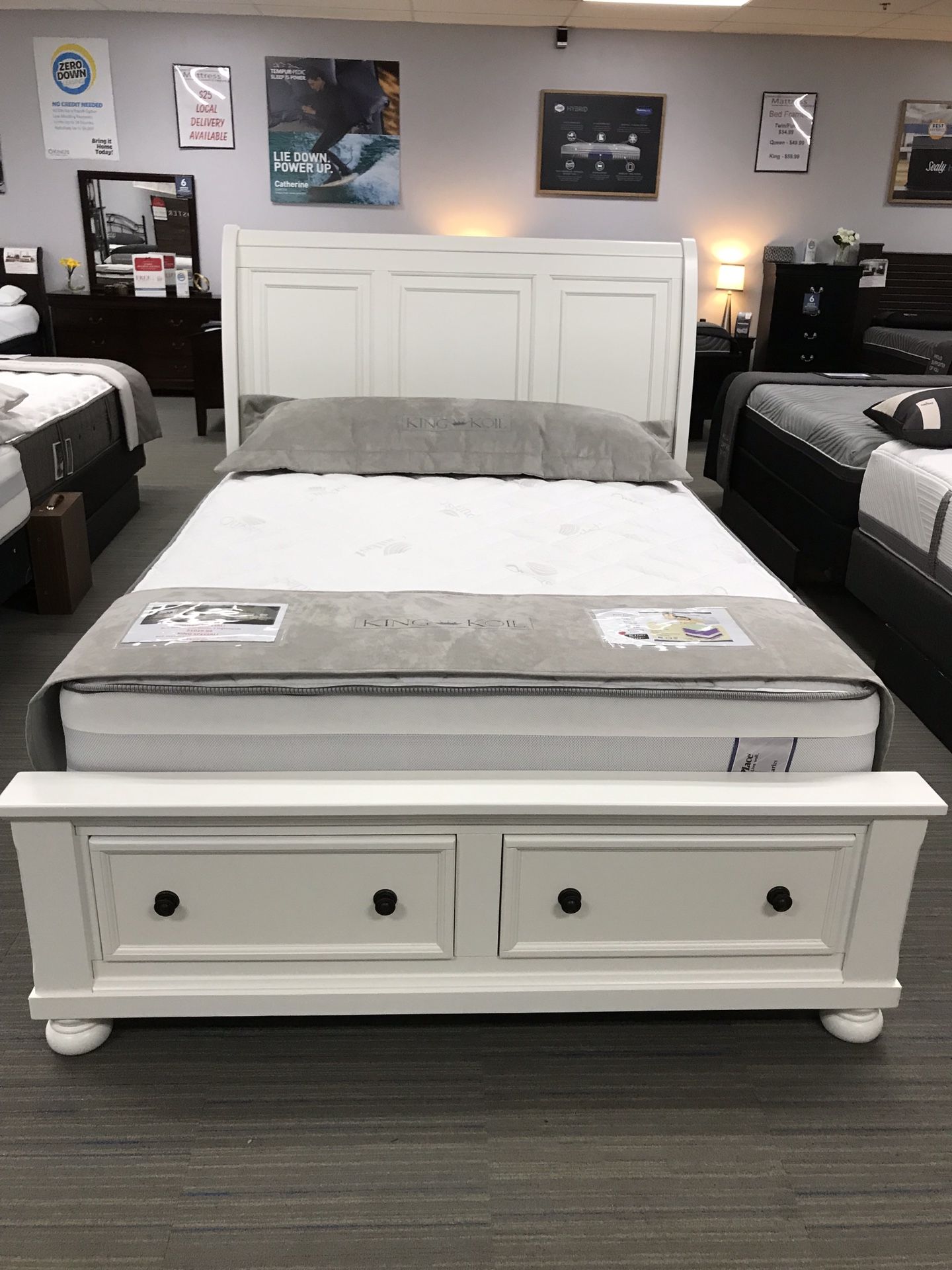 Beautiful Platform Bed Sale - Mattress Sale - Panel - Sleigh