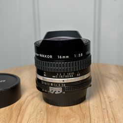 Nikon 16mm F2.8 Ais Fisheye Lens