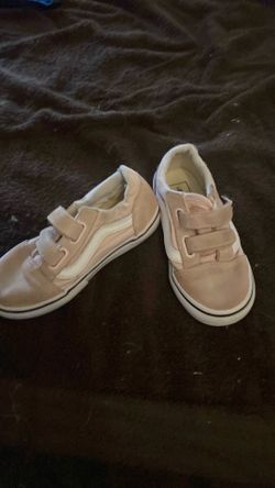 Kids vans pink tennis shoes size 10