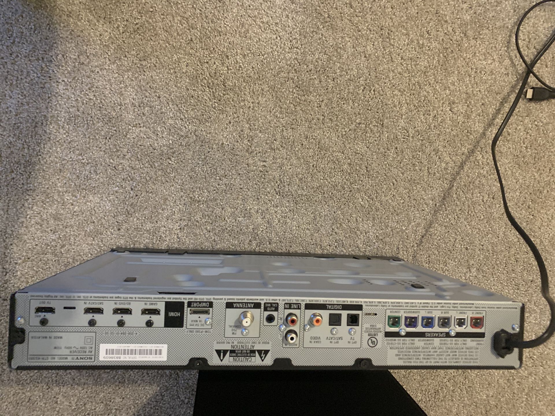 Sony home theatre av receiver str ks380 + speakers for Sale in