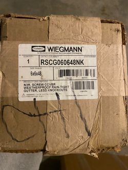 Outdoor wire way 6x6x48