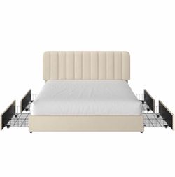 Bed Frame and Nightstands
