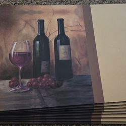 Wine And Grape Placemats