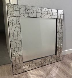 32" x 32" Ophelia Mosiac Wall Mirror from Crate and Barrel