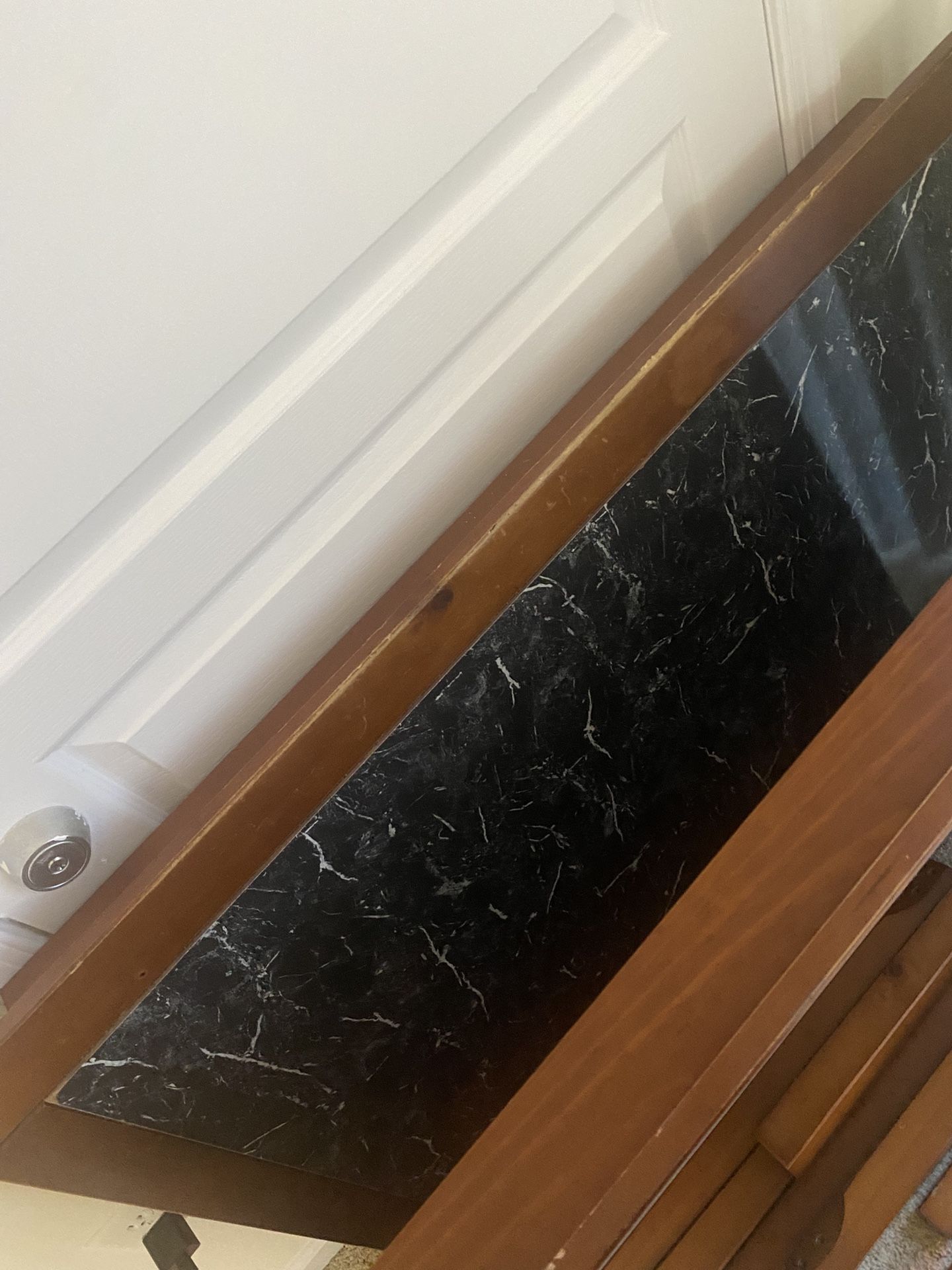 Faux Marble Dining Table