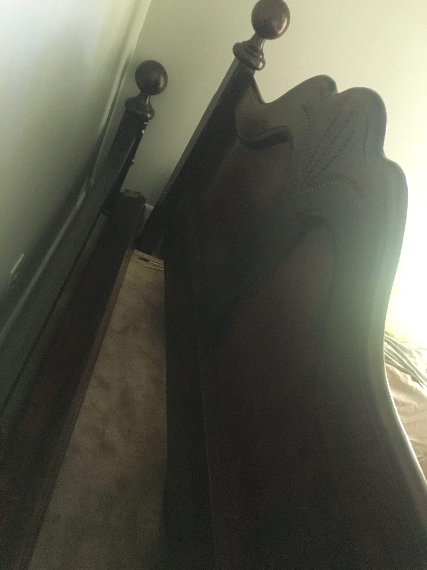 This bed frame it’s in good condition it’s also really heavy
