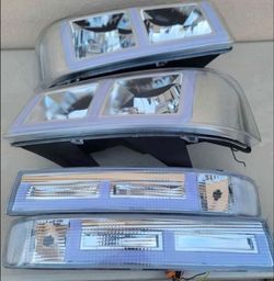 03-14 Chevrolet Express/ Savana Headlights LED Switch Back