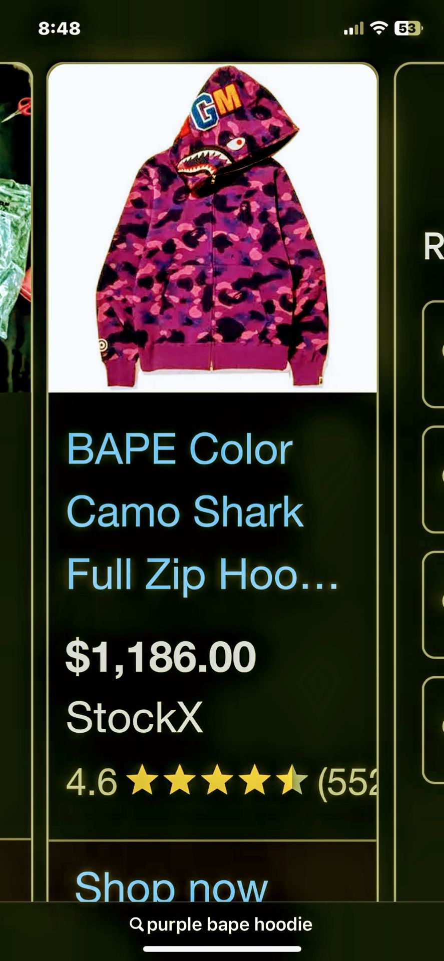 Purple/pink Bape Hoodie