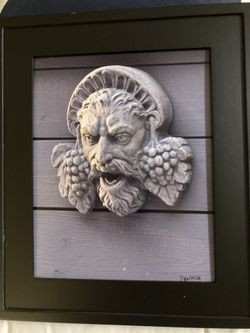 Framed Original Art - “DIONYSUS -Greek Mythology God Of Wine