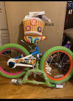 Girls Titan Flower Power Princess 16 In BMX bike With Doll Seat, Basket And Streamers
